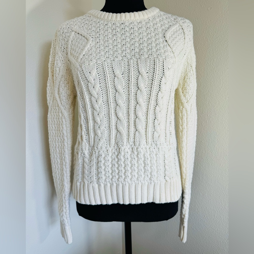Dex Women’s Ivory Cable Knit Sweater‎ Size XS